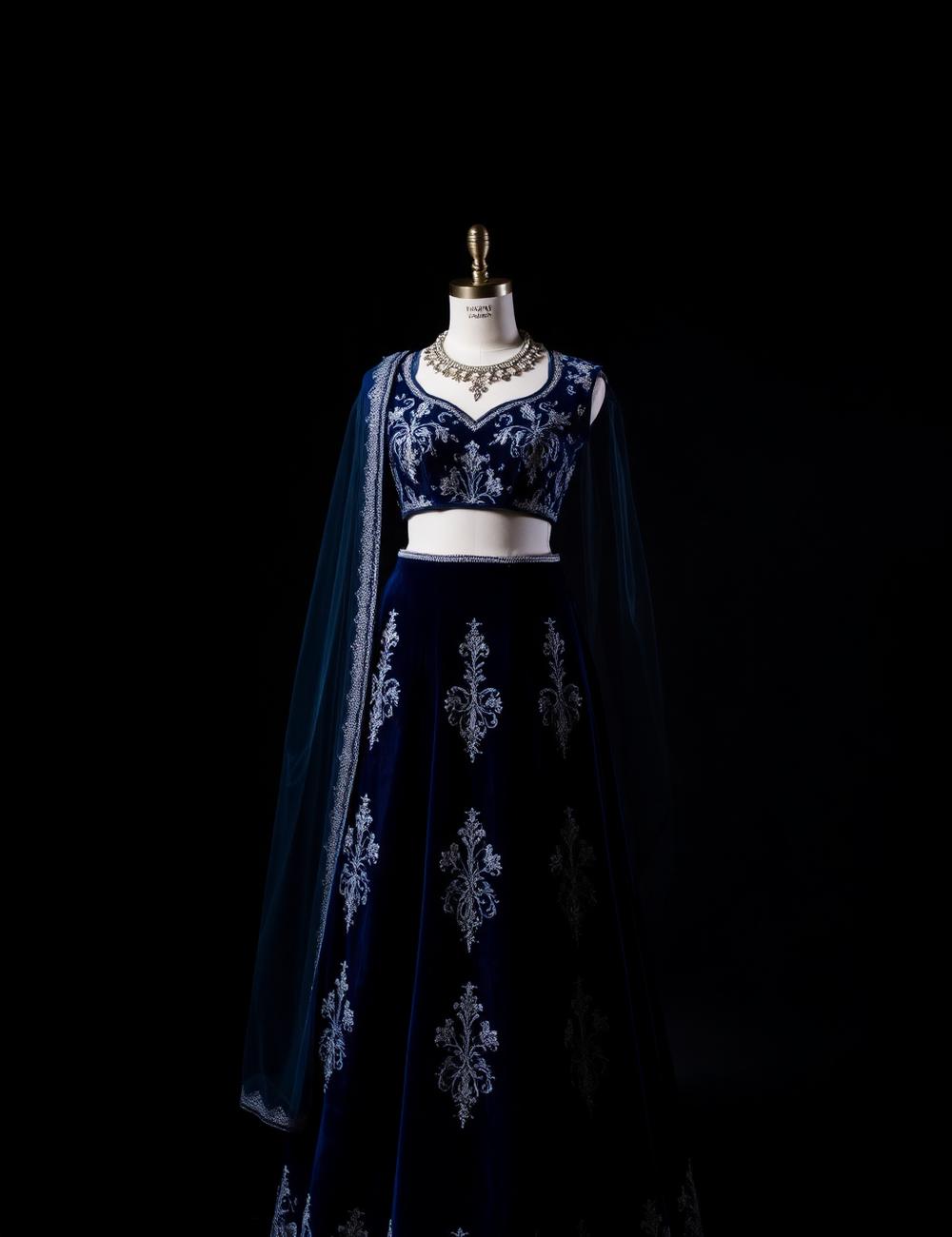 Nihira Velvet Lehenga